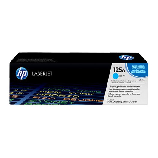 کارتریج لیزری اورجینال آبی 125A-CB541A اچ پی HP 125A Cyan Original LaserJet Toner Cartridge-CB541A