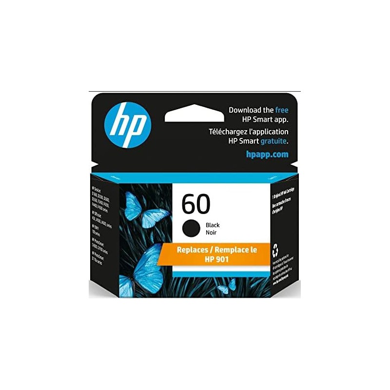 HP 60 Black Cartridge-CC640WN HP 60 Black Cartridge-CC640WN