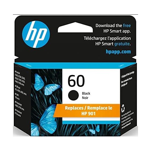 HP 60 Black Cartridge-CC640WN