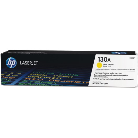 کارتریج لیزری اورجینال زرد 130A-CF352A اچ پی HP 130A Yellow Original LaserJet Toner Cartridge-CF352A
