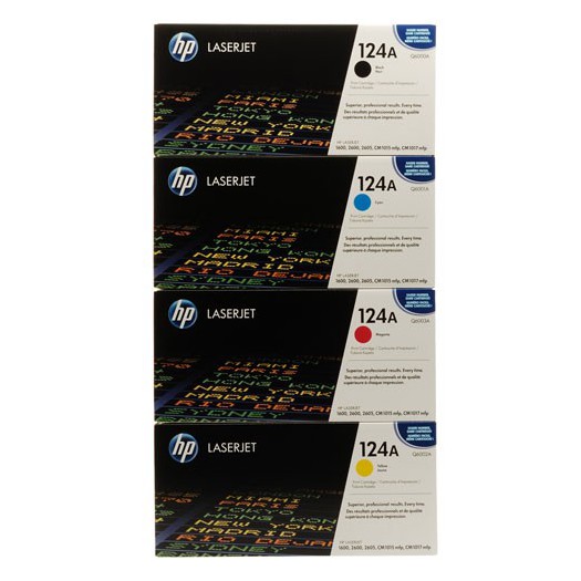 کارتریج لیزری اورجینال آبی 124A-Q6001A اچ پی HP 124A Cyan Original LaserJet Toner Cartridge-Q6001A