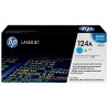کارتریج لیزری اورجینال آبی 124A-Q6001A اچ پی HP 124A Cyan Original LaserJet Toner Cartridge-Q6001A