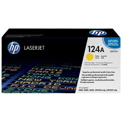 کارتریج لیزری اورجینال زرد 124A-Q6002A اچ پی HP 124A Yellow Original LaserJet Toner Cartridge-Q6002A