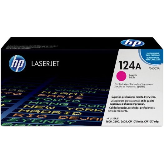 کارتریج لیزری اورجینال صورتی 124A-Q6003A اچ پی HP 124A Magenta Original LaserJet Toner Cartridge-Q6003A