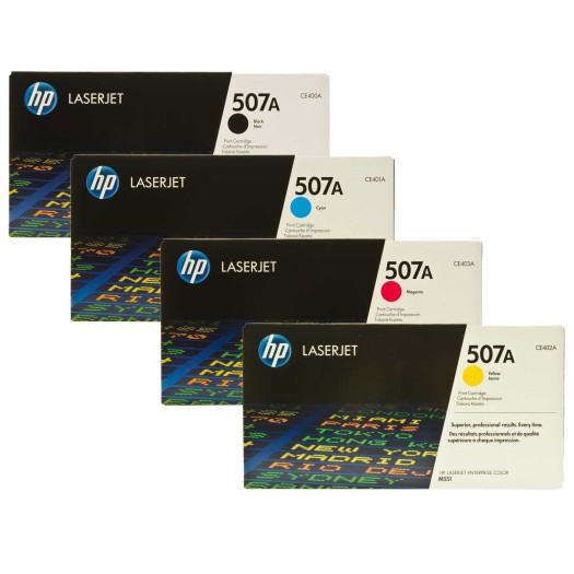 کارتریج لیزری اورجینال قرمز-صورتی 507A-CE403A اچ پی HP 507A Magenta Original LaserJet Toner Cartridge-CE403A