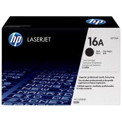 کارتریج لیزری طرح درجه یک مشکی 16A-Q7516A اچ پی HP 16A Black Original LaserJet Toner Cartridge-Q7516A