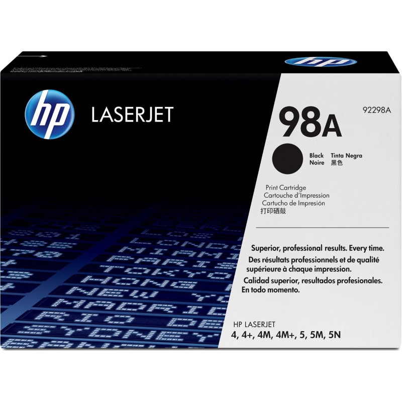 کارتریج لیزری اورجینال مشکی 98A-92298A اچ پی HP 98A Black Original LaserJet Toner Cartridge-92298A