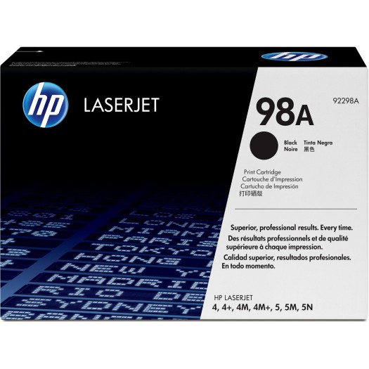 کارتریج لیزری اورجینال مشکی 98A-92298A اچ پی HP 98A Black Original LaserJet Toner Cartridge-92298A