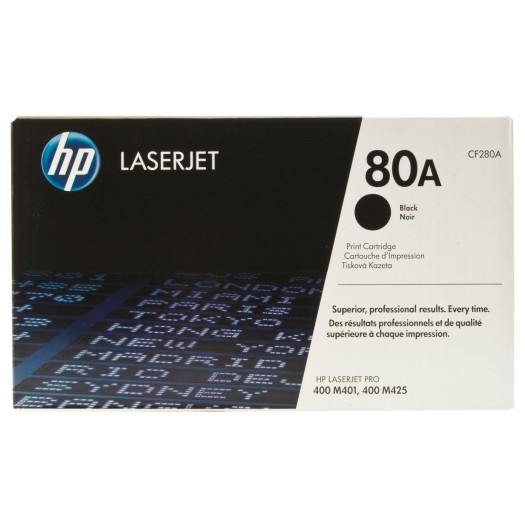 کارتریج لیزری اورجینال مشکی 80A-CF280A اچ پی HP 80A Black Original LaserJet Toner Cartridge-CF280A