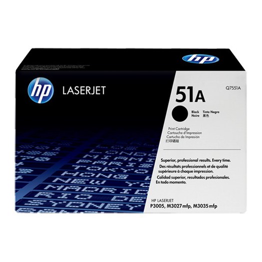کارتریج لیزری اورجینال مشکی 51A-Q7551A اچ پی HP 51A Black Original LaserJet Toner Cartridge-Q7551A