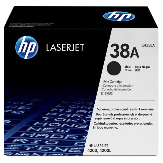 کارتریج لیزری اورجینال مشکی 38A-Q1338A اچ پی HP 38A Black Original LaserJet Toner Cartridge-Q1338A