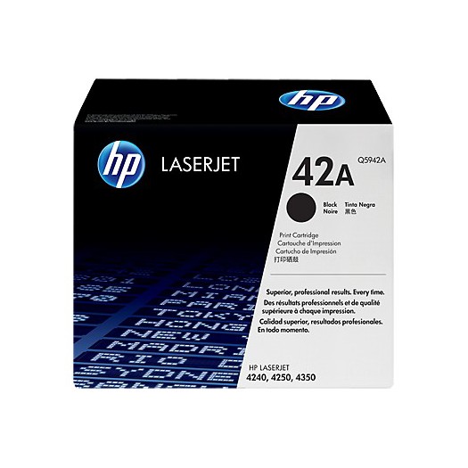 کارتریج لیزری اورجینال مشکی 42A-Q5942A اچ پی HP 42A Black Original LaserJet Toner Cartridge-Q5942A