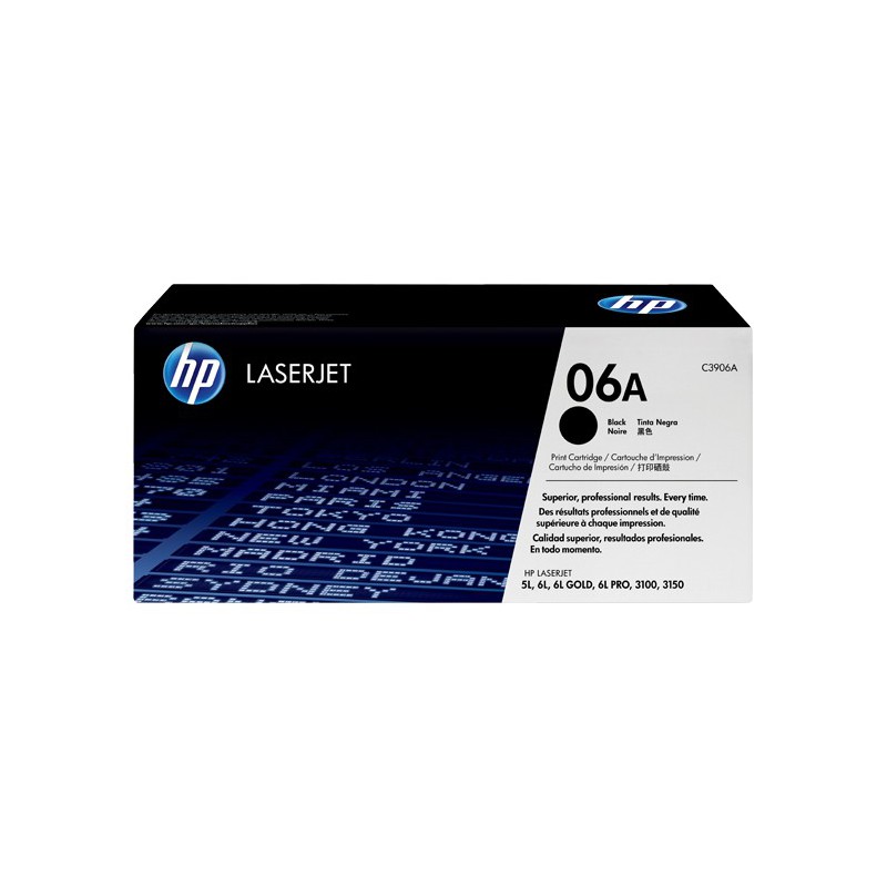 کارتریج لیزری اورجینال مشکی 06A-C3906A اچ پی HP 06A Black Original LaserJet Toner Cartridge-C3906A