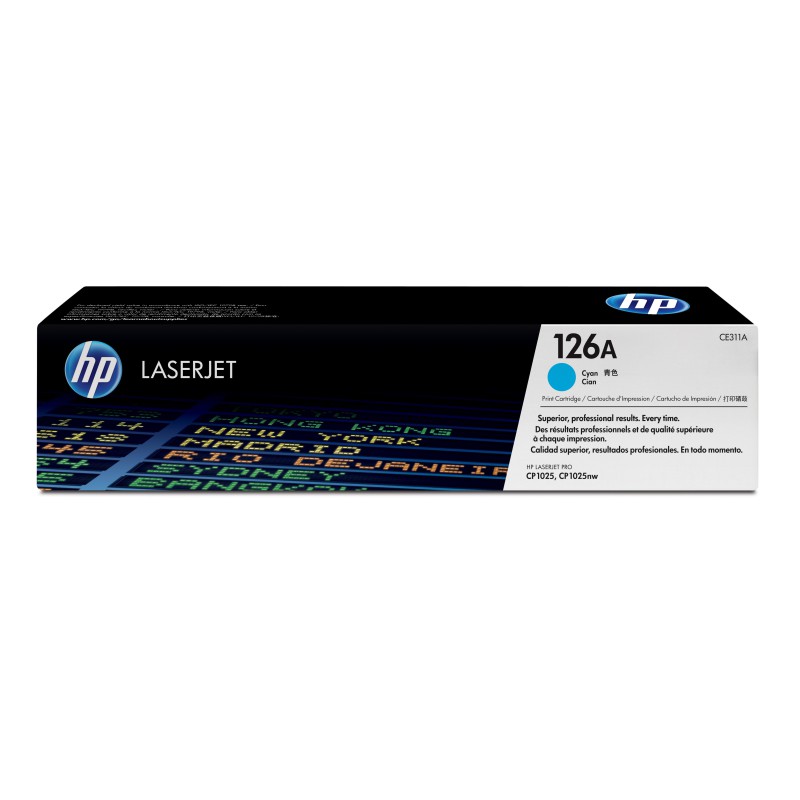 کارتریج لیزری طرح درجه یک آبی 126A-CE311A اچ پی HP 126A Cyan LaserJet Toner Cartridge-CE311A کارتریج لیزری طرح درجه یک آبی 126A-CE311A اچ پی HP 126A Cyan LaserJet Toner Cartridge-CE311A