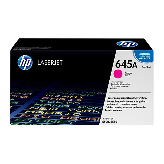 کارتریج لیزری اورجینال قرمز 645A-C9733A اچ پی HP 645A Magenta Original LaserJet Toner Cartridge-C9733A