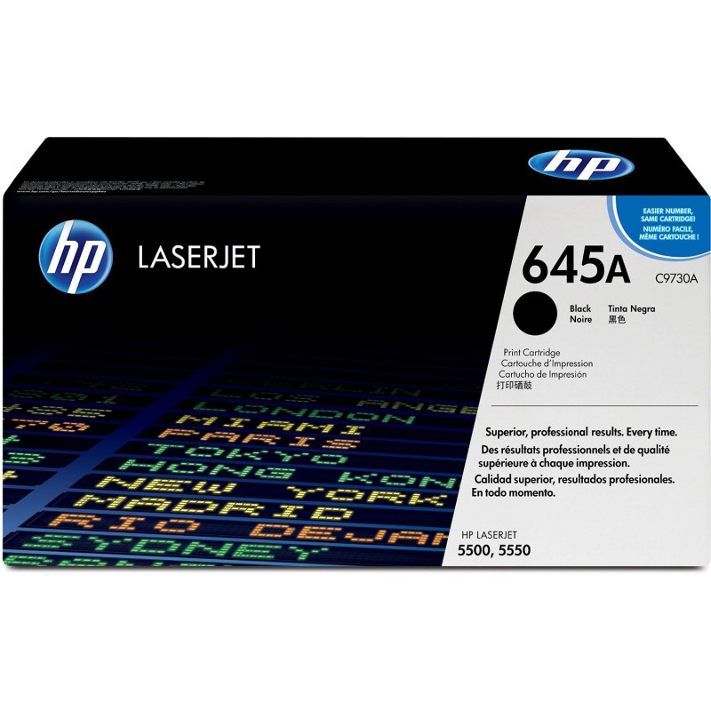 کارتریج لیزری اورجینال مشکی 645A-C9730A اچ پی HP 645A Black Original LaserJet Toner Cartridge-C9730A کارتریج لیزری اورجینال مشکی 645A-C9730A اچ پی HP 645A Black Original LaserJet Toner Cartridge-C9730A