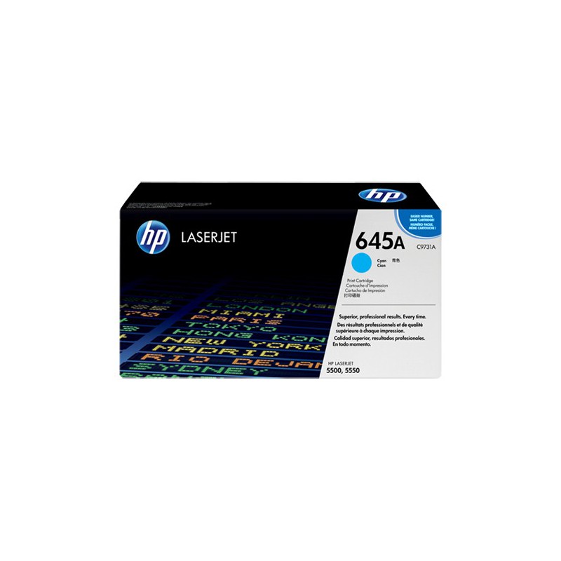 کارتریج لیزری اورجینال آبی 645A-C9731A اچ پی HP 645A Cyan Original LaserJet Toner Cartridge-C9731A کارتریج لیزری اورجینال آبی 645A-C9731A اچ پی HP 645A Cyan Original LaserJet Toner Cartridge-C9731A