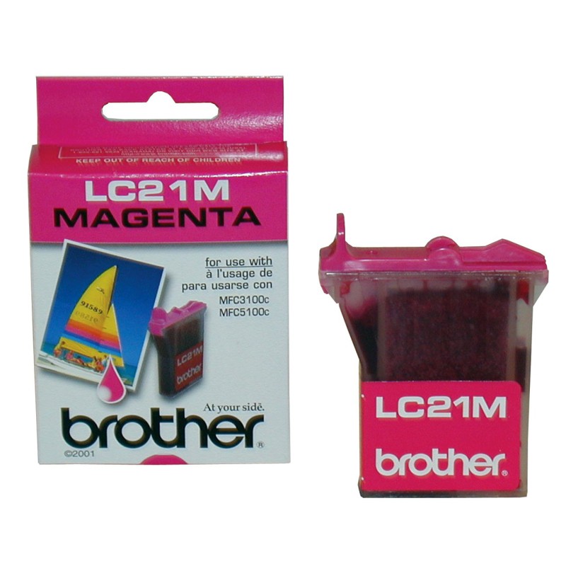 کارتریج جوهر افشان اورجینال قرمز 21M برادر Brother LC-21M Magenta Original Ink Cartridge کارتریج جوهر افشان اورجینال قرمز 21M برادر Brother LC-21M Magenta Original Ink Cartridge