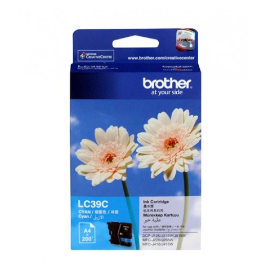 کارتریج جوهر افشان اورجینال آبی 39C برادر Brother LC-39C Cyan Original Ink Cartridge