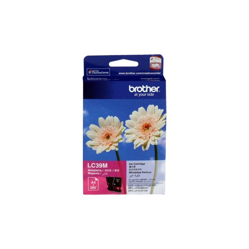 کارتریج جوهر افشان اورجینال قرمز 39M برادر Brother LC-39M Magenta Original Ink Cartridge کارتریج جوهر افشان اورجینال قرمز 39M برادر Brother LC-39M Magenta Original Ink Cartridge