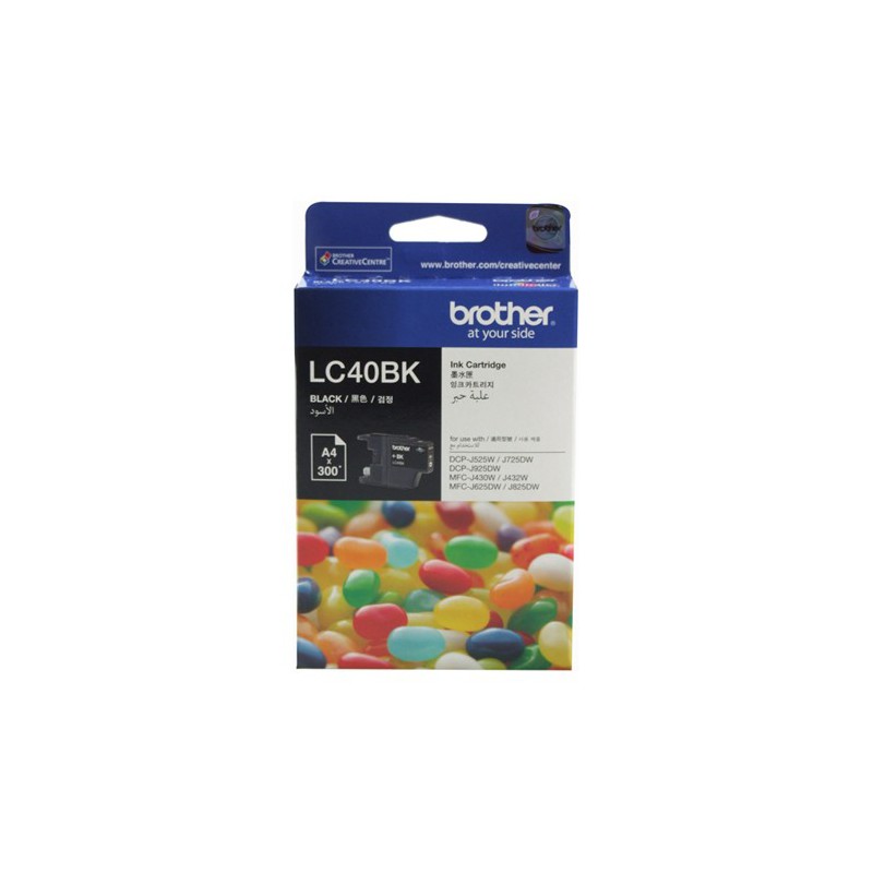 کارتریج جوهر افشان اورجینال مشکی 40BK برادر Brother LC-40BK Black Original Ink Cartridge کارتریج جوهر افشان اورجینال مشکی 40BK برادر Brother LC-40BK Black Original Ink Cartridge