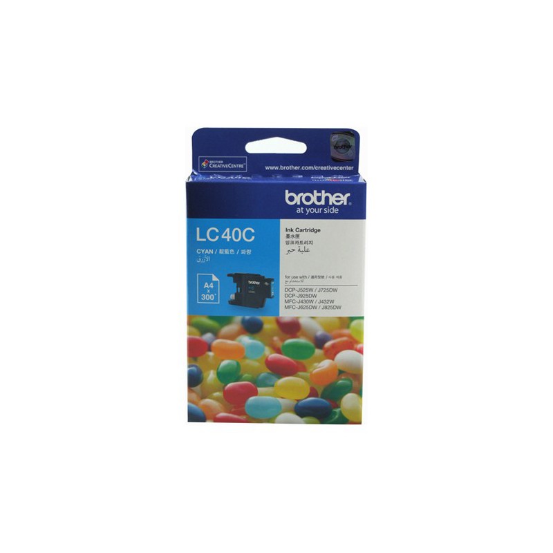 کارتریج جوهر افشان اورجینال آبی 40C برادر Brother LC-40C Cyan Original Ink Cartridge کارتریج جوهر افشان اورجینال آبی 40C برادر Brother LC-40C Cyan Original Ink Cartridge