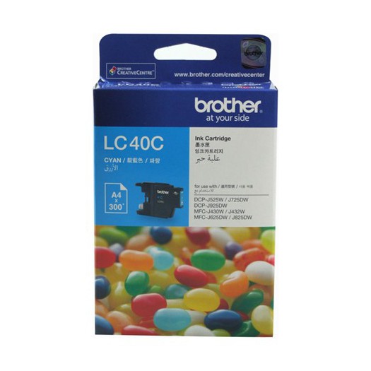 کارتریج جوهر افشان اورجینال آبی 40C برادر Brother LC-40C Cyan Original Ink Cartridge