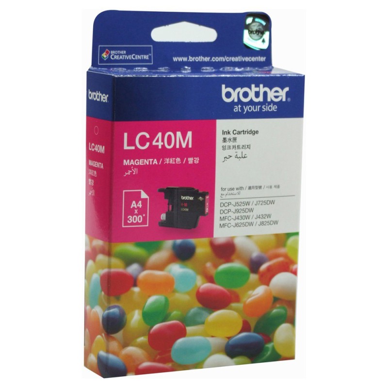 کارتریج جوهر افشان اورجینال قرمز 40M برادر Brother LC-40M Magenta Original Ink Cartridge کارتریج جوهر افشان اورجینال قرمز 40M برادر Brother LC-40M Magenta Original Ink Cartridge