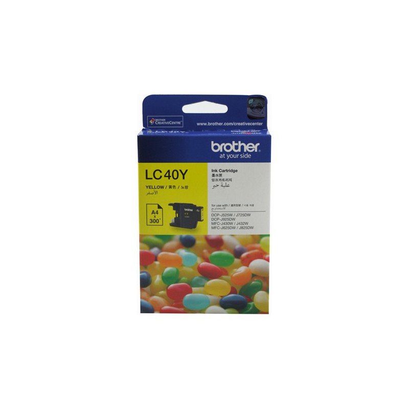 کارتریج جوهر افشان اورجینال زرد 40Y برادر Brother LC-40Y Yellow Original Ink Cartridge کارتریج جوهر افشان اورجینال زرد 40Y برادر Brother LC-40Y Yellow Original Ink Cartridge