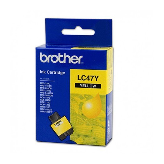 کارتریج جوهر افشان اورجینال زرد 47Y برادر Brother LC-47Y Yellow Original Ink Cartridge