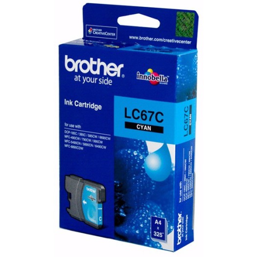 کارتریج جوهر افشان اورجینال آبی 67C برادر Brother LC-67C Cyan Original Ink Cartridge