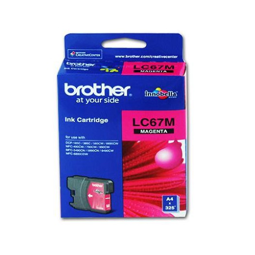 کارتریج جوهر افشان اورجینال قرمز 67M برادر Brother LC-67M Magenta Original Ink Cartridge