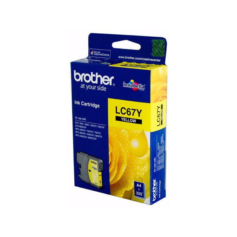کارتریج جوهر افشان اورجینال زرد 67Y برادر Brother LC-67Y Yellow Original Ink Cartridge کارتریج جوهر افشان اورجینال زرد 67Y برادر Brother LC-67Y Yellow Original Ink Cartridge