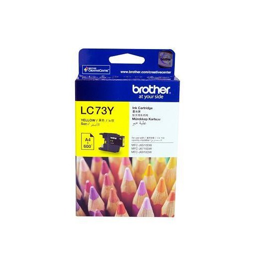 کارتریج جوهر افشان اورجینال زرد 73Y برادر Brother LC-73Y Yellow Original Ink Cartridge