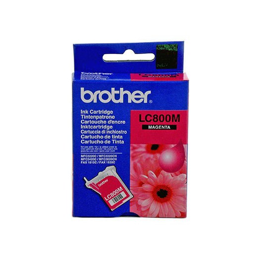 کارتریج جوهر افشان اورجینال قرمز 800M برادر Brother LC-800M Magenta Original Ink Cartridge
