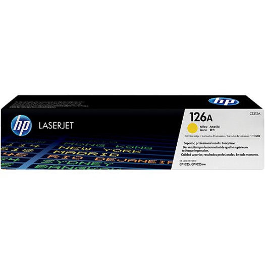 کارتریج لیزری اورجینال زرد 126A-CE312A اچ پی HP 126A Yellow Original LaserJet Toner Cartridge-CE312A