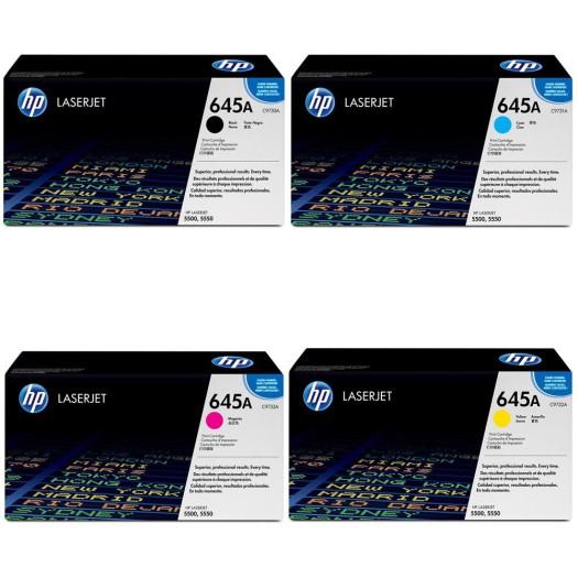 کارتریج لیزری اورجینال زرد 645A-C9732A اچ پی HP 645A Yellow Original LaserJet Toner Cartridge-C9732A