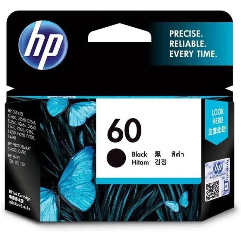 HP 60 Black Cartridge-CC640WN HP 60 Black Cartridge-CC640WN